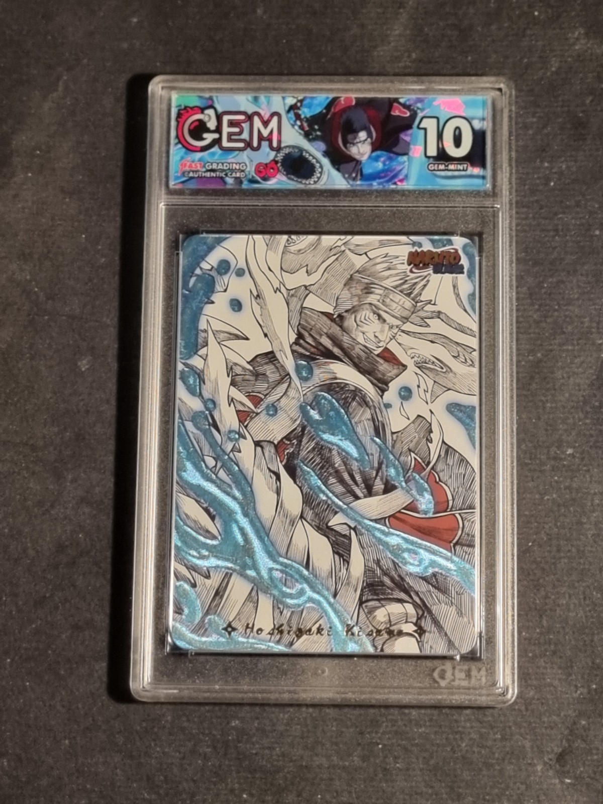 KISAME HOSHIGAKI - AKATSUKI - NARUTO - GRADED CARD 10 - NO PSA BGS - GEM MINT