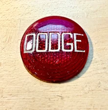 1934 DODGE SCRIPT TAILLIGHT LENS ORIGINAL GLASS LENS CIRCA 30S MOPAR DODO 34