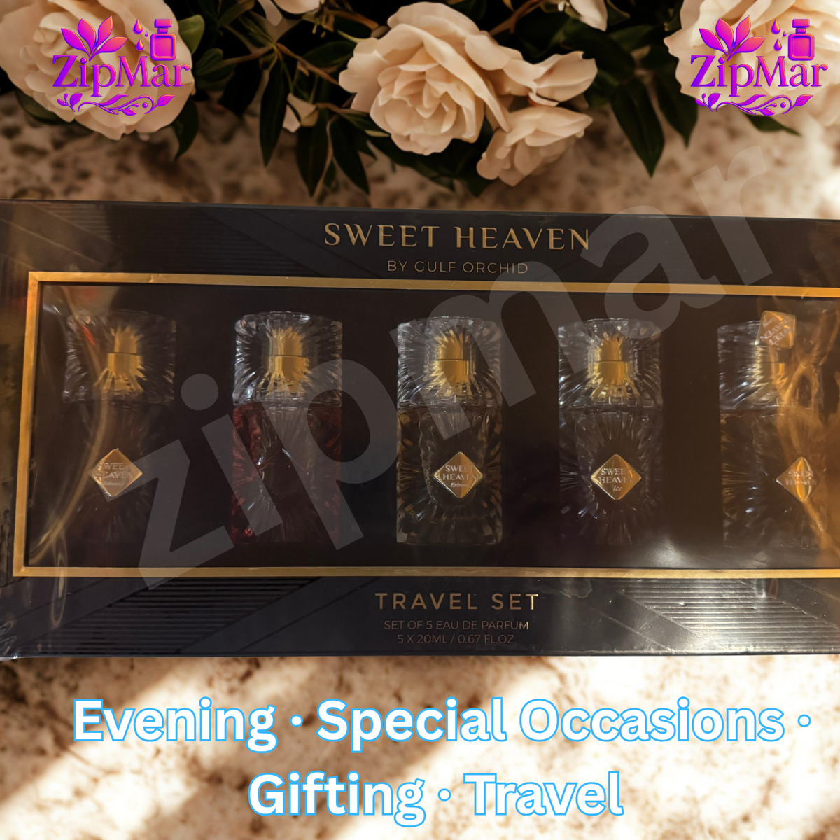 Sweet Heaven by Gulf Orchid Travel Gift Set 5x0.67 oz Eau de