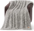 UGG Adalee Faux Fur Throw Blanket Gray