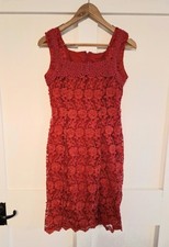 Y2K Italian Red/Pink beaded evening dress size XS