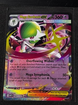 Mega Gardevoir ex 060/132 Me01: Mega Evolution Holo Pokemon Card