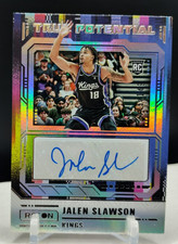 Jalen Slawson #/149 AUTO Silver Rookie 2023-24 Panini Recon True Potential Kings