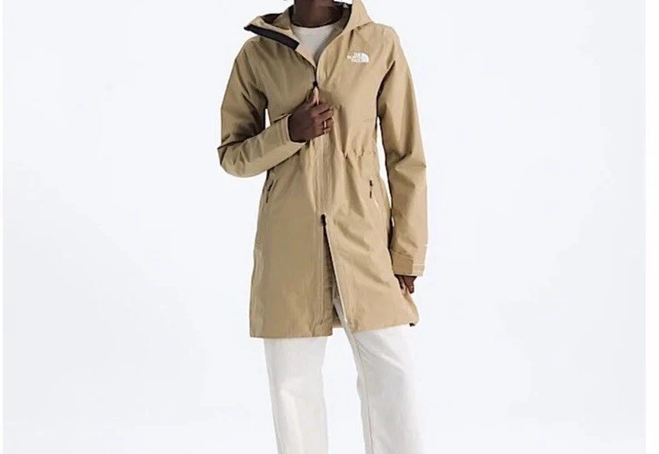 The North Face DryVent HikeSteller Parka Womens Large Khaki Stone Jacket