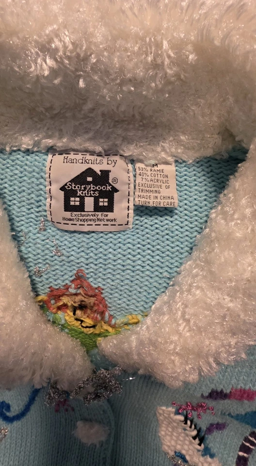 Suéter tejido Storybook. Excelente estado. Hogar para no fumadores. Talla M. Foto 2 de 4