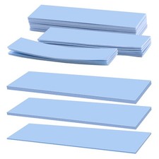 W&auml;rmeleitende Silikonpads 15 St&uuml;cke, f&uuml;r CPU, GPU, LED, 0,5/1,5mm, 6W/mk