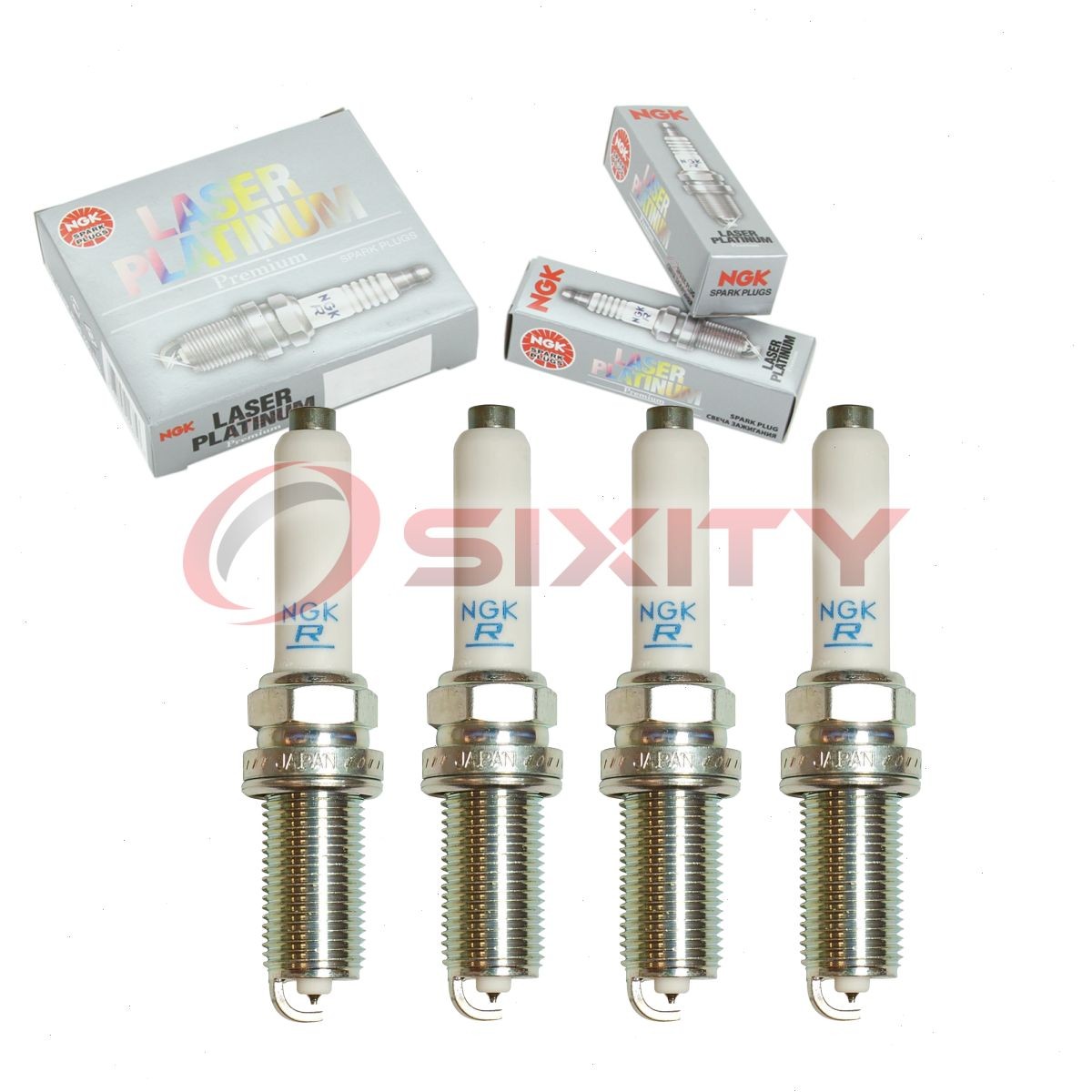 4 pc NGK Laser Platinum Spark Plugs for 2017-2019 Volkswagen Golf Alltrack zf