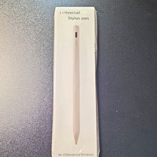 Universal Battery Powered Stylus Pen for iOS Android Windows, White