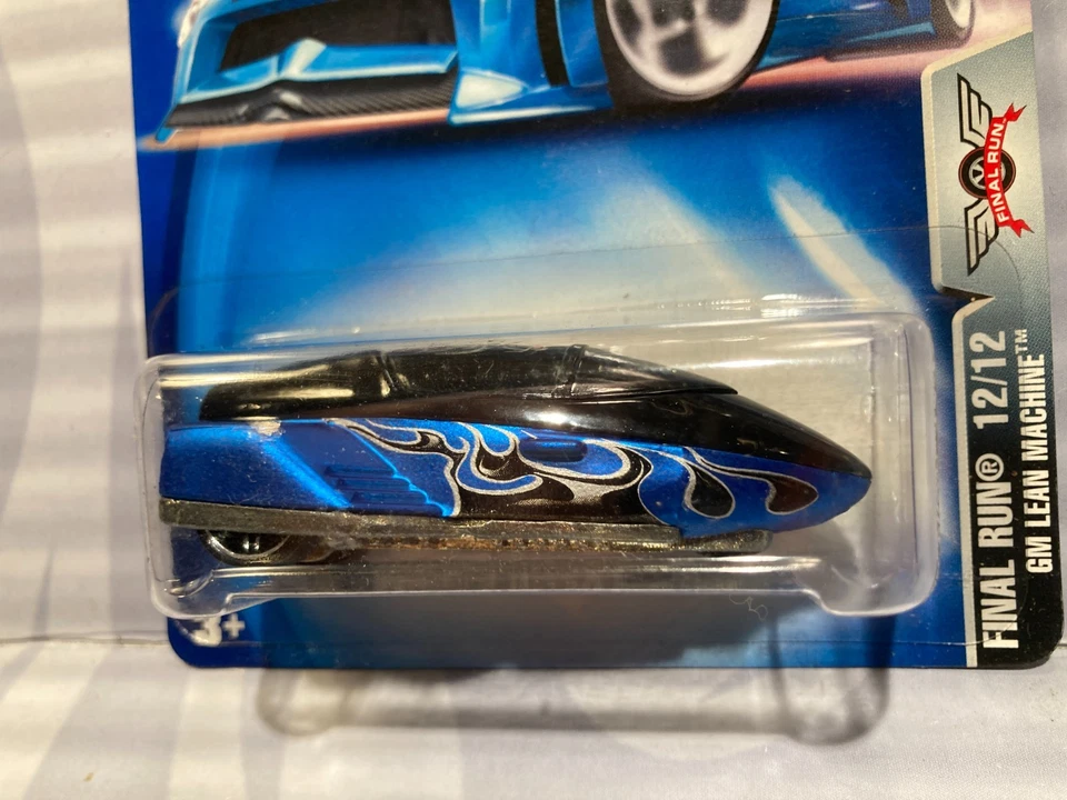 2003 HOT WHEELS ''FINAL RUN'' #206 = GM LEAN MACHINE = BLUE & BLACK - Image 2 of 2