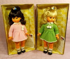 Mara e Michela Cabar -funzionanti- 1968 bambole vintage sebino ratti furga effe