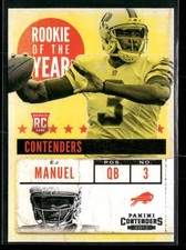 2013 Panini Contenders #4 EJ Manuel Rookie of the Year Contenders