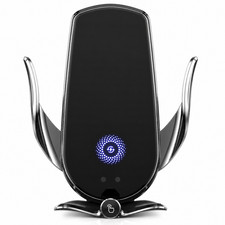 M3 Smart Sensor Car Wireless Charger 15W Qi Fast Charging Auto Air Vent Mount US