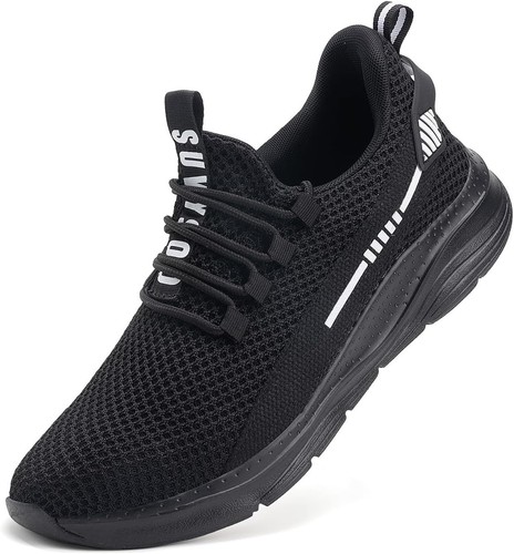 Steel Toe Shoes for Men Women Indestructible Puncture 9.5 Women/8 Men, Black