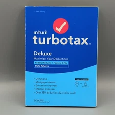 2020 TurboTax Deluxe Federal Returns +Federal E-File, State Return Windows/Mac
