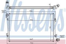 Nissens Radiator for Volkswagen Golf TDi BMM 2.0 August 2006 to December 2009