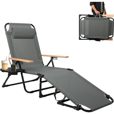 Gartenliege Klappbar Strandliege Sonnenliege Campingliege Balkon Liegestuhl