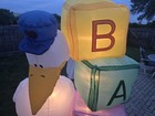 GEMMY 2004 6ft TALL GENDER REVEAL SWAN & BLOCKS AIRBORNE INFLATABLE- IN OG BOX — photo 4