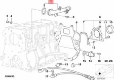 Genuine BMW E46 Z3 Coupe Roadster Cooling System Connector OEM 11531709232