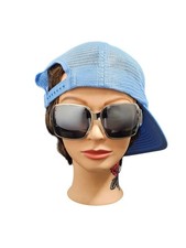 Deadstock Y2K nickel silver frame oversized sunglasses