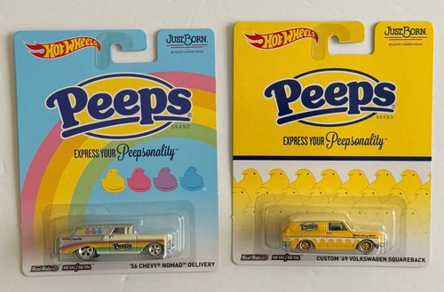 Hot Wheels Pop CultureJUST BORN Peeps Hot Tamales Mike And Ike Set 6 New - Picture 3 of 23