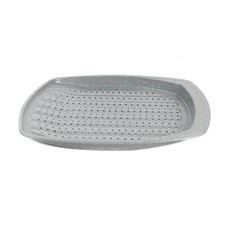 Image of Salter Chip Baking Tray Non-Stick Perforated Oven Tray 38cm Marblestone Grey