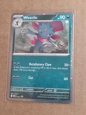 POKEMON MEGA EVOLUTION WEAVILE 021 PROMO ME01 COSMOS HOLO