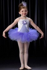 Tiny Dancer Child X-Large Dance Costume Lilac Ballerina Ballet Tutu Dress
