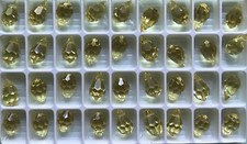 36 Preciosa Jonquille 15 x 9mm Facet Crystal Drops Chandelier Jewelry New Stock