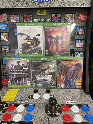 XBOX ONE/X Lot of 5: Outriders, Saints Row, Darksiders, Tony Hawk, NBA 2K22