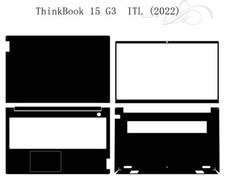 Carbon Vinyl Laptop Sticker Skin Decals for Lenovo ThinkBook 15 G3 ITL 2022 