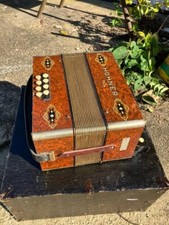 Antique Vintage old Musical instrument Hohner Steel Reeds FB  accordion