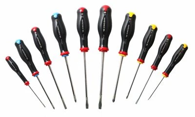 FACOM Schraubendreher Schraubenzieher-Satz 10 tlg Kreuz Schlitz Werkzeug