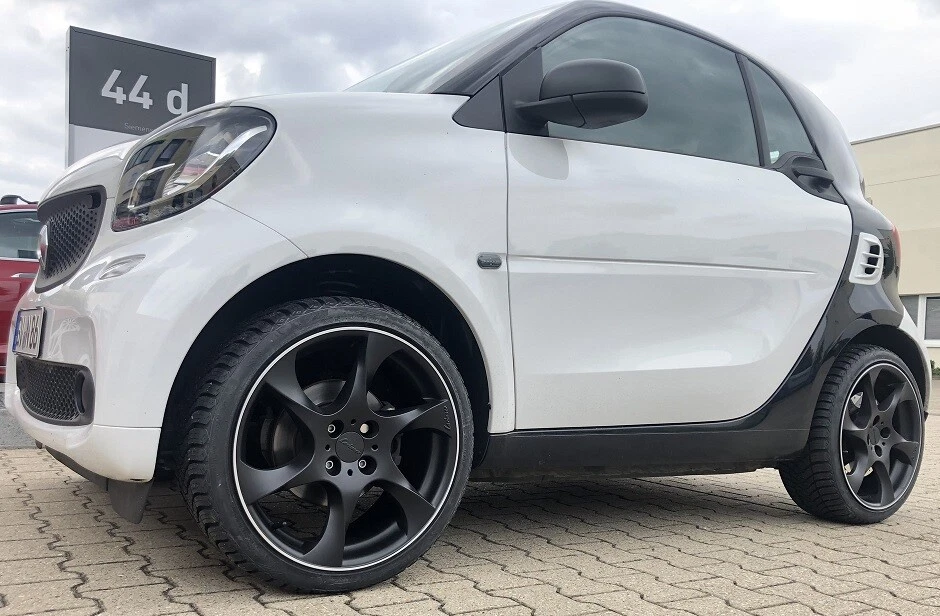 smart 453 Lorinser Speedy Alufelgen Kompletträder schwarz Falken fortwo forfour - Bild 2 von 4