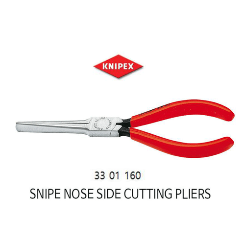 Knipex Snipe Nose Side Cutting Plier 33 01 160(6") 160mm Cutting Pliers - Picture 2 of 2