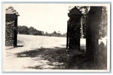 c1920's IBS Indiana Boys School Front Gate Plainfield RPPC Photo Postcard