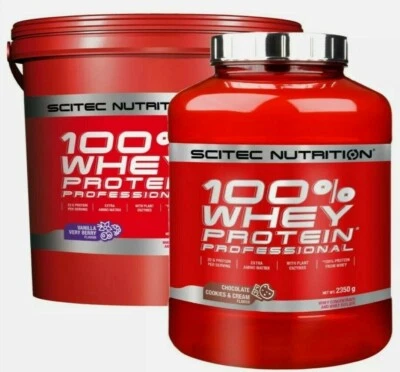 Scitec Nutrition 100% Whey Protein Professional GLUTEN FREE NO SUGAR + Shaker