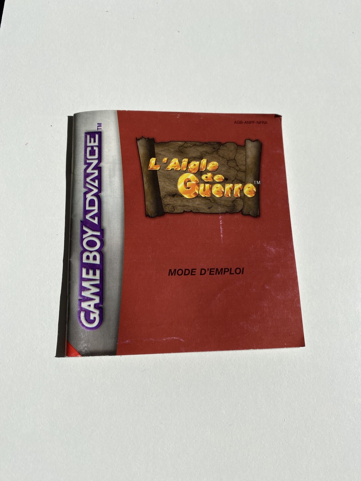 NOTICE L’Aigle De Guerre - Nintendo Game Boy Advance