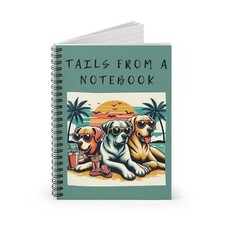 Spiral Notebook, Ruled Line 6"x8" Funny Dogs Gifts