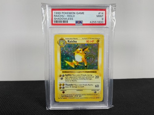 Raichu (Shadowless) graded PSA 9 for sale on eBay