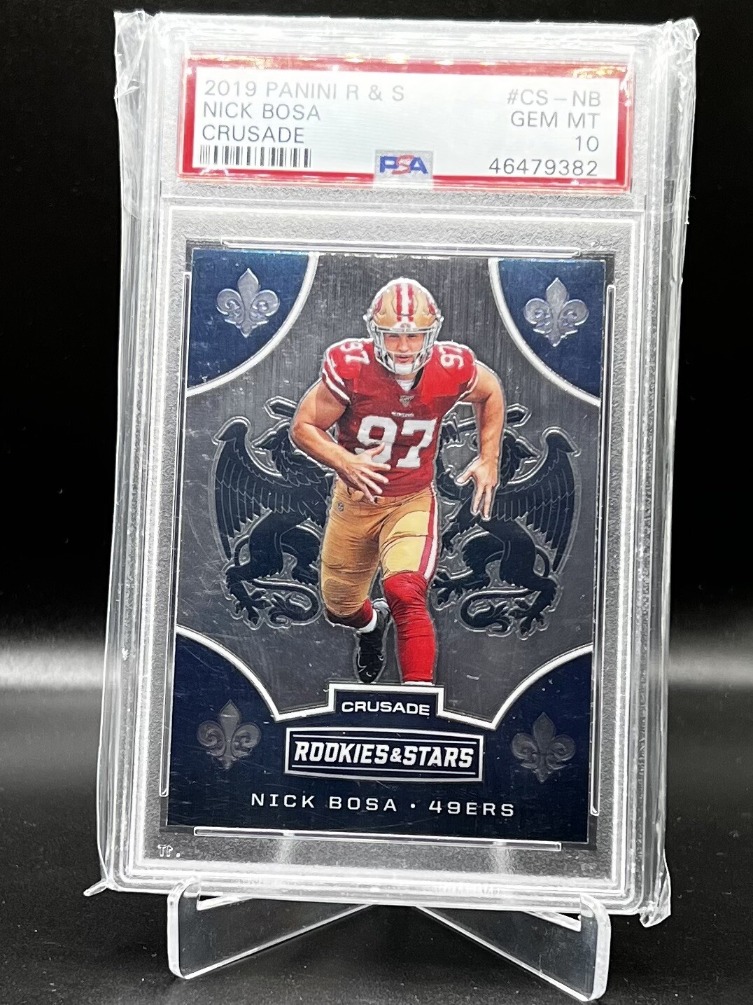 Nick Bosa Panini Rookies & Stars Crusade #CSNB Base