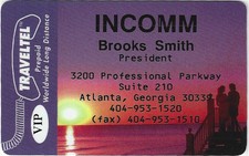 TK 104b scheda telefonica/phonecard Traveltel biglietto da visita II Brooks Smith President 