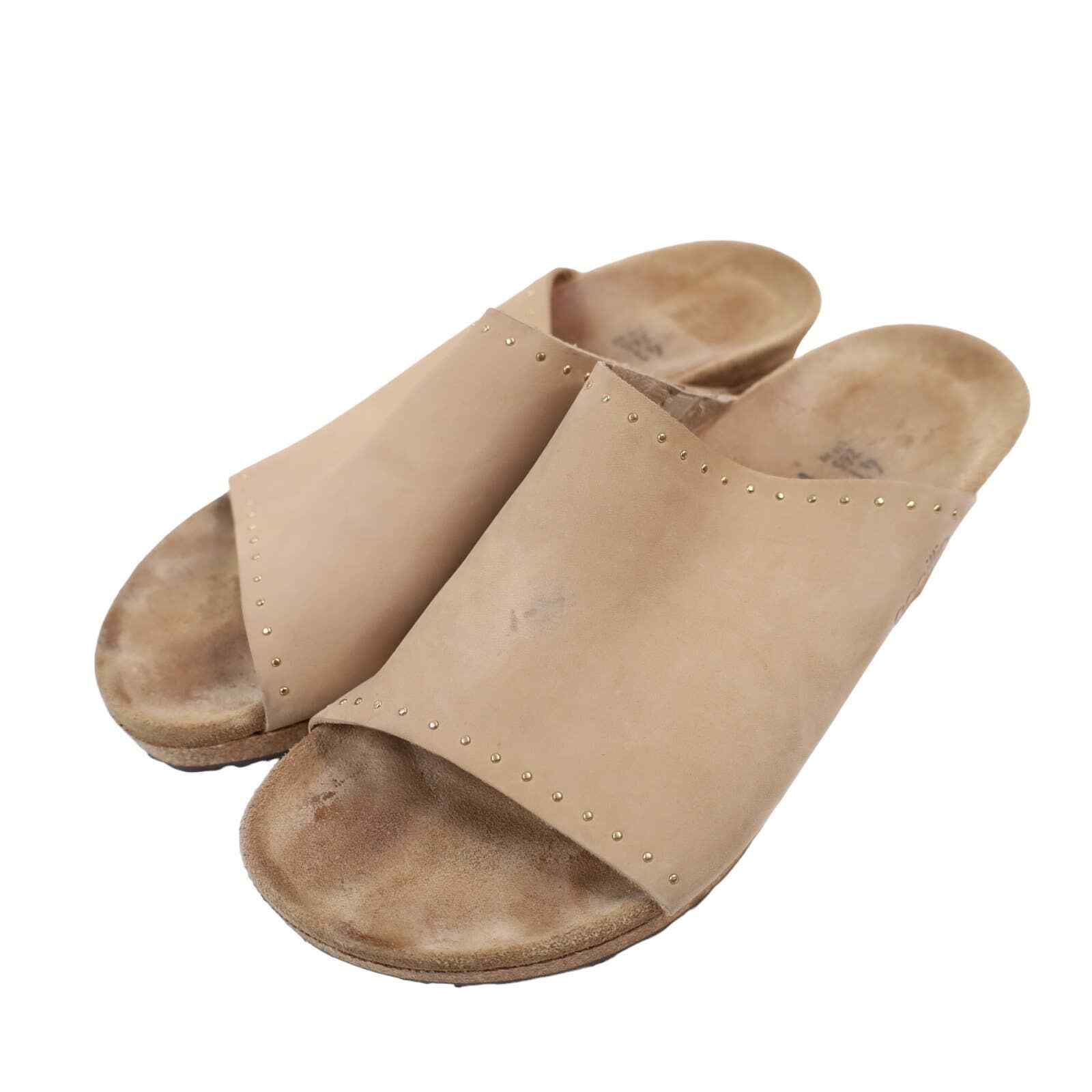 Birkenstock Papillio Womens 12 Cord Wedge Heels Tan