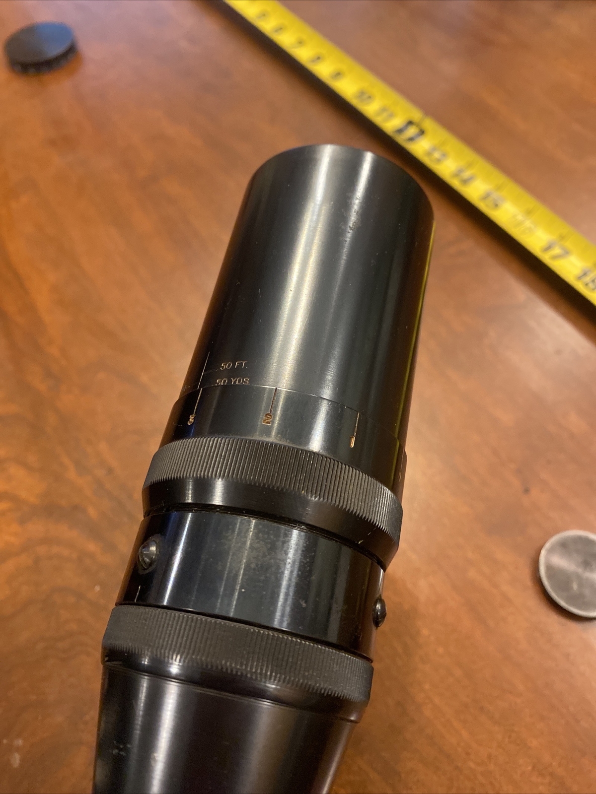 RARE Unertl 15x Telescopic Scope 1" tube 24" with Lens caps. And Ring