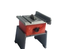 Table Saw Stand Blade Workbench 1/24 1/25 Scale Construction Wood Work Shop