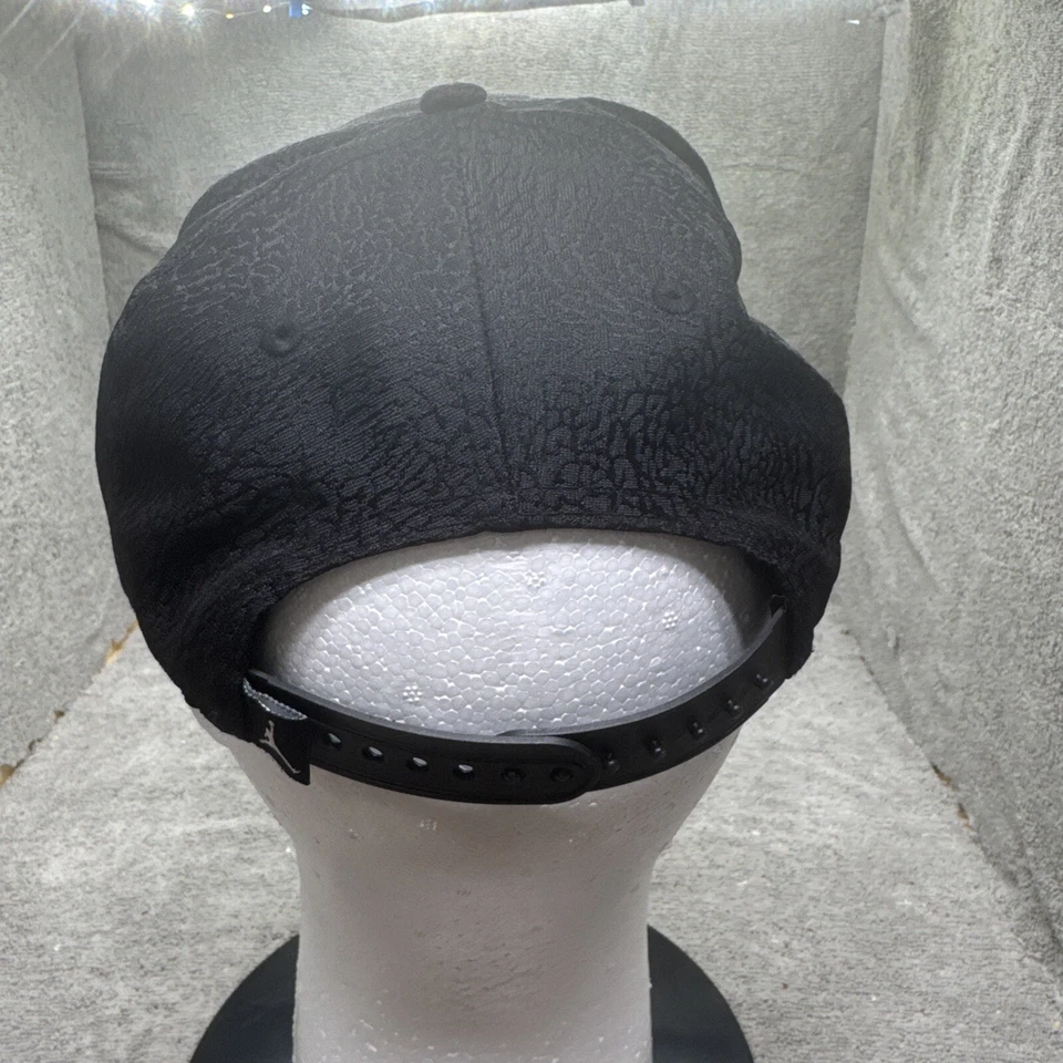 Jordan Jumpman Pro Snapback Hat Black Gold Metal Logo Adjustable Streetwear Cap - Image 3 of 4