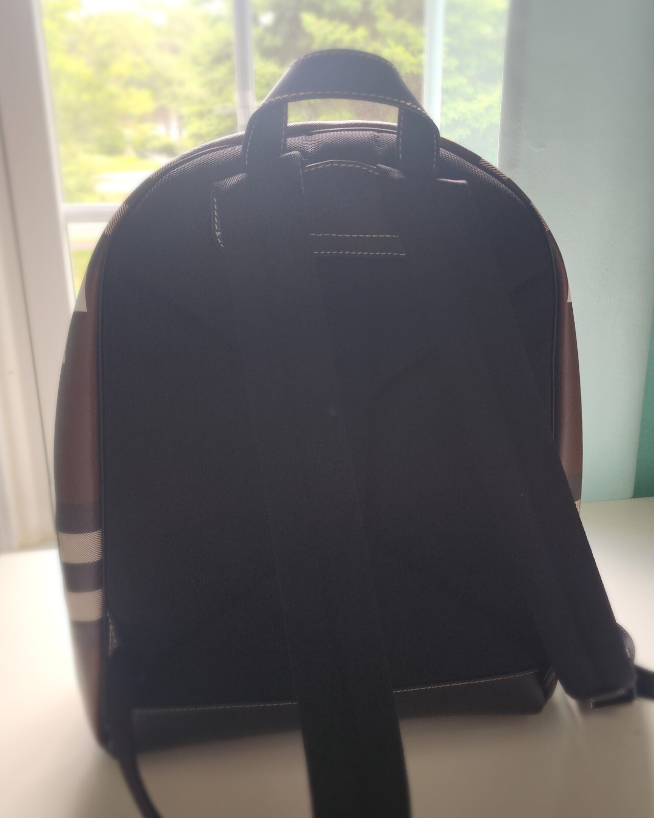 burberry check backpack - image 3