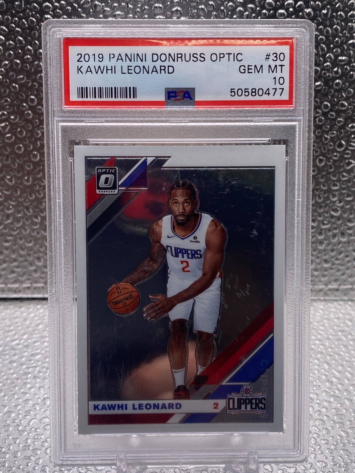 KAWHI LEONARD 2019 Panini Donruss OPTIC HOLO #30 PSA 10 GEM MT