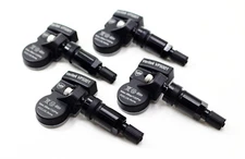 4 2006-2024 TPMS Tire Pressure Sensors Black Aluminum Valve Stems for Hyundai
