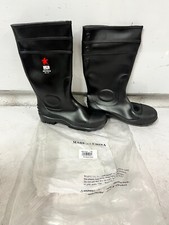 MCR Safety Black PVC Steel Toe Waterproof Rain Boots SIZE 11 - PBS110