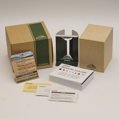 Casio Pathfinder Model Number 3134 3205 Watch Box w/ User's Guide & All Inserts!